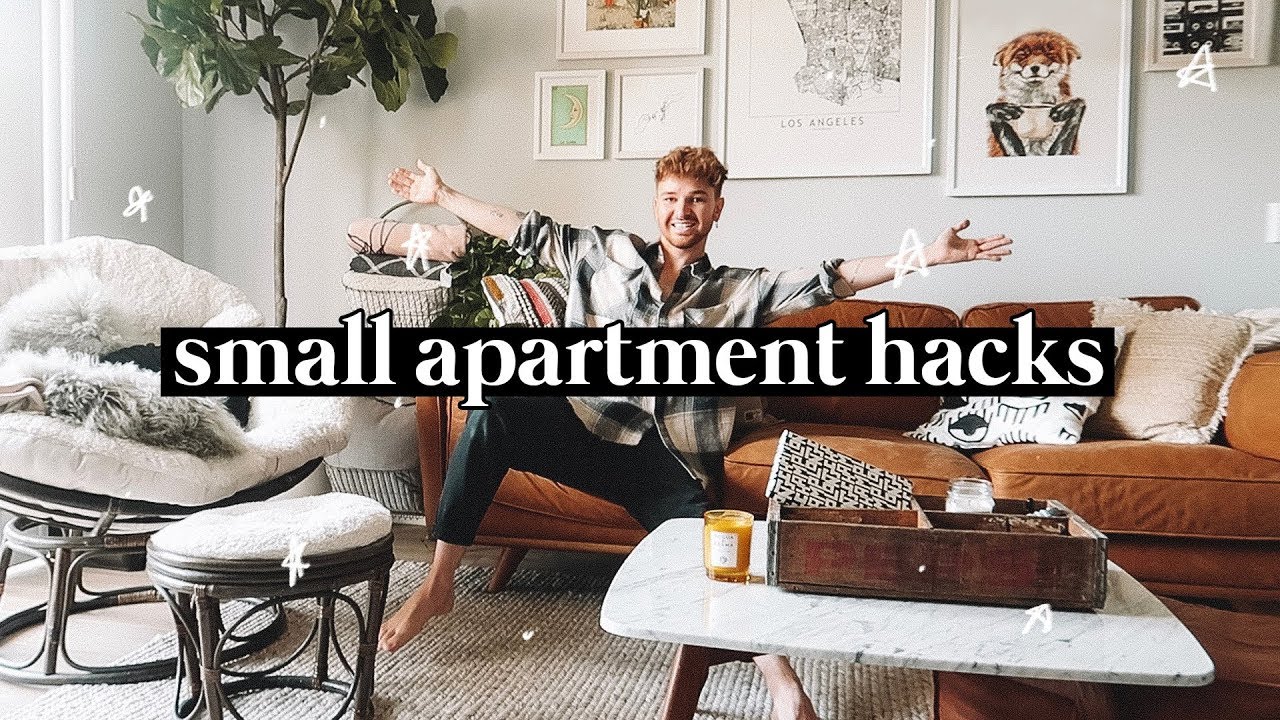Video Thumbnail: 10 SMALL APARTMENT DECORATING TIPS + HACKS // Lone Fox