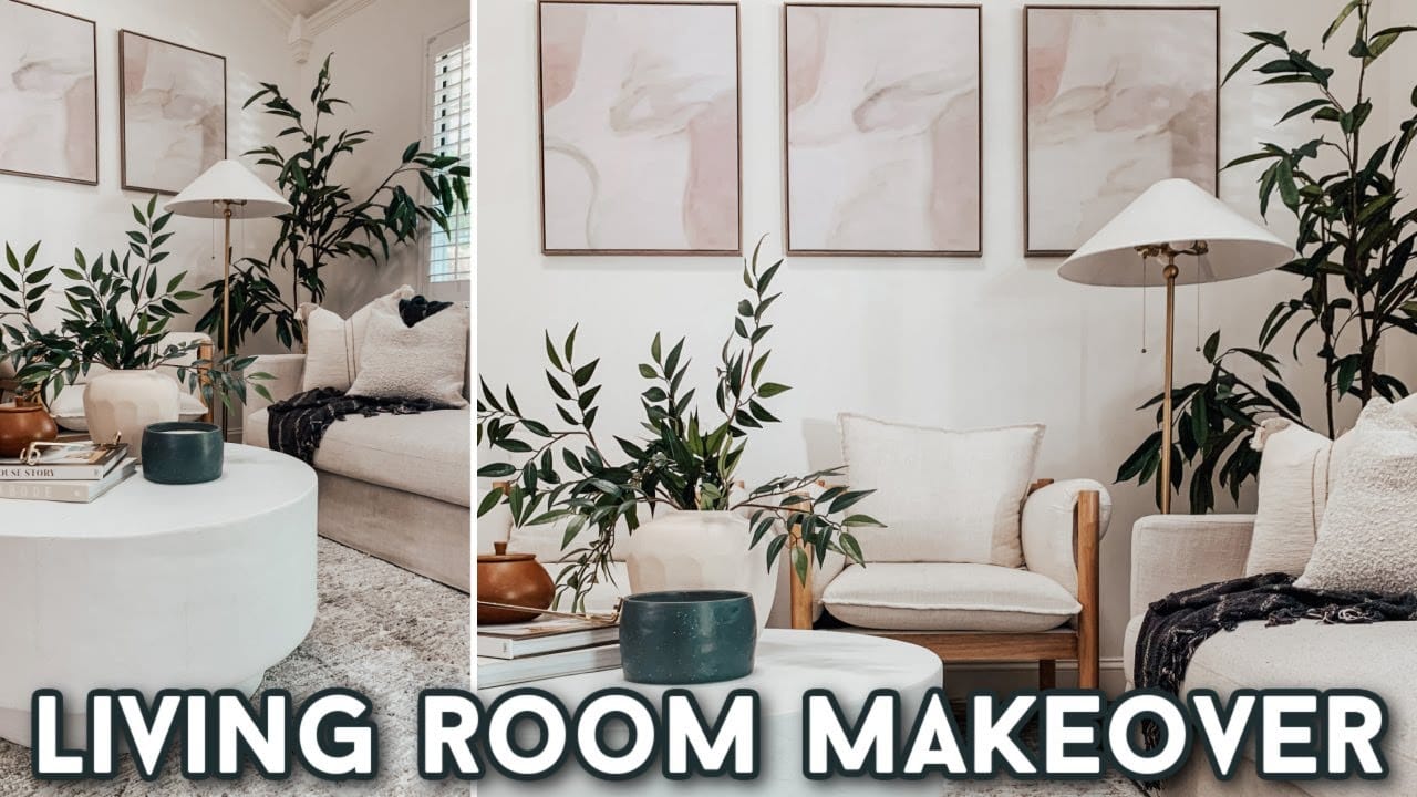 Video Thumbnail: DIY LIVING ROOM MAKEOVER & HOME DECOR RE-STYLE | DECORATING IDEAS | DECORATING ON A BUDGET